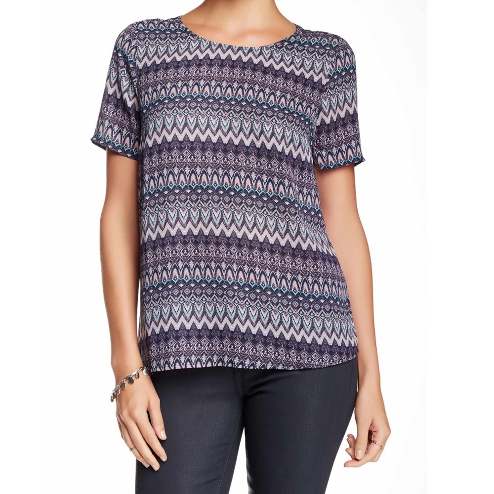DR2 by Daniel Rainn Back Cutout Woven Blouse
